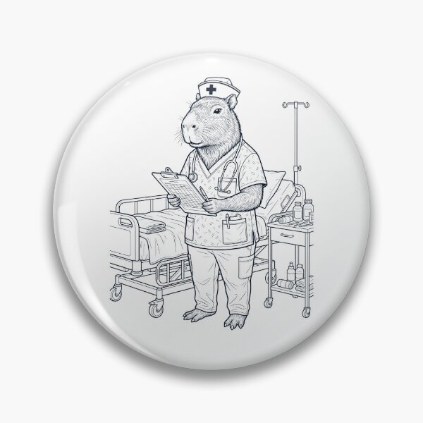 Item preview, Vintage Capybara Nurse Animal Lover designed and sold by TerryConnells.