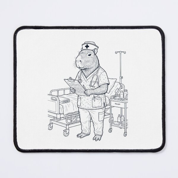 Item preview, Vintage Capybara Nurse Animal Lover designed and sold by TerryConnells.