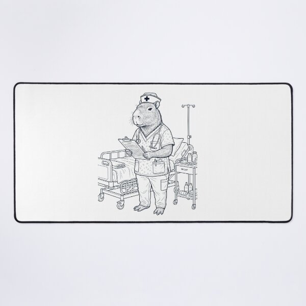 Item preview, Vintage Capybara Nurse Animal Lover designed and sold by TerryConnells.