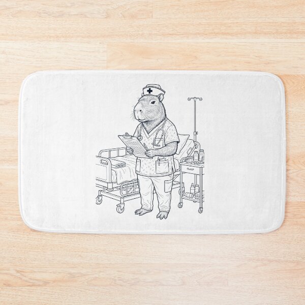 Item preview, Vintage Capybara Nurse Animal Lover designed and sold by TerryConnells.