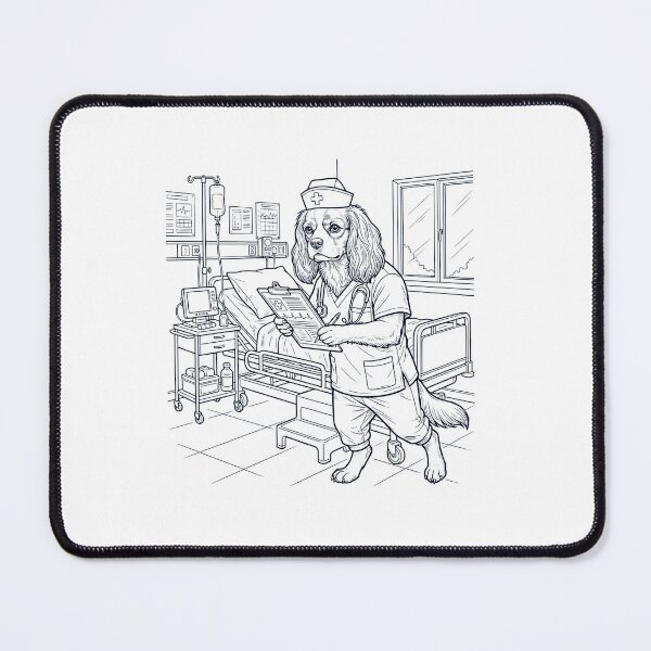 Item preview, Vintage Cavalier King Charles Spaniel Nurse Dog Dad Mom Lover designed and sold by TerryConnells.