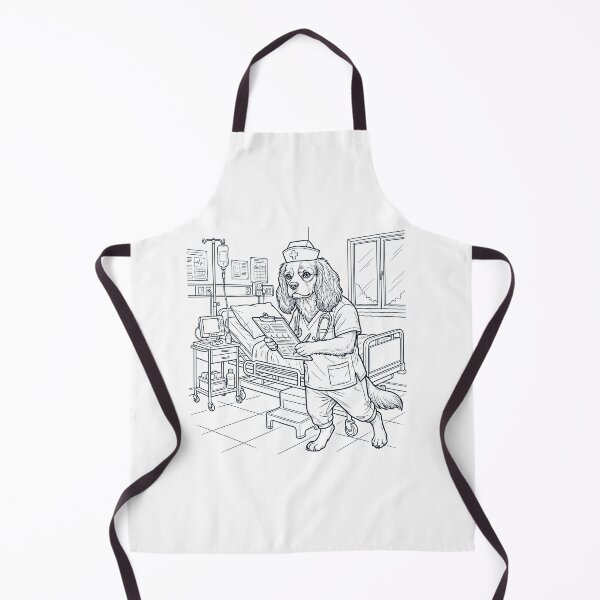 Item preview, Vintage Cavalier King Charles Spaniel Nurse Dog Dad Mom Lover designed and sold by TerryConnells.