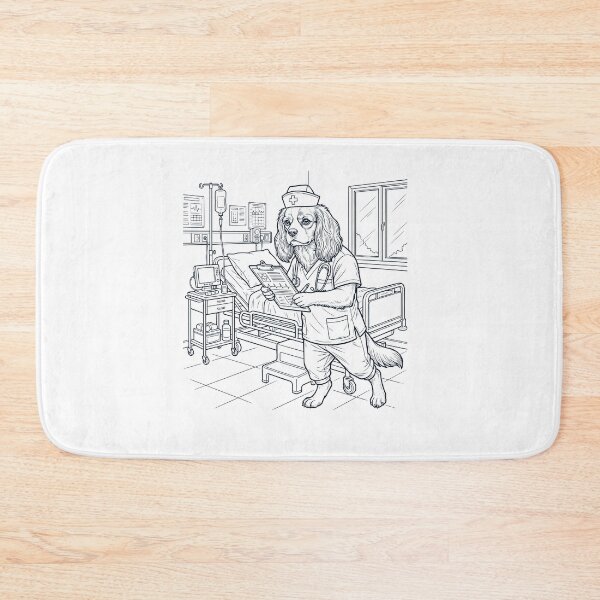 Item preview, Vintage Cavalier King Charles Spaniel Nurse Dog Dad Mom Lover designed and sold by TerryConnells.