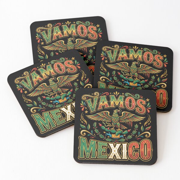 Item preview, Vamos Mexico — Traditional Mexican Typography Football 2026 designed and sold by David Mateo ArtWorks.