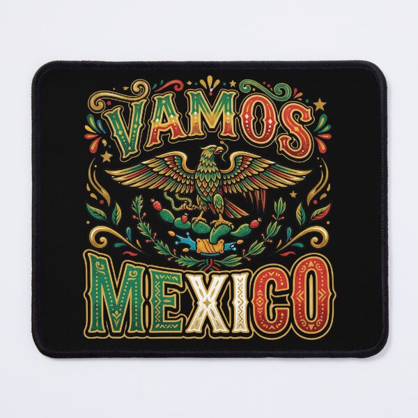 Item preview, Vamos Mexico — Traditional Mexican Typography Football 2026 designed and sold by David Mateo ArtWorks.