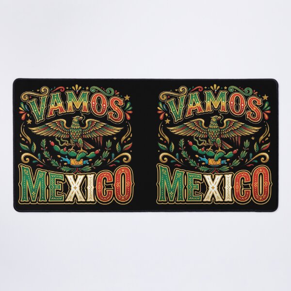 Item preview, Vamos Mexico — Traditional Mexican Typography Football 2026 designed and sold by David Mateo ArtWorks.