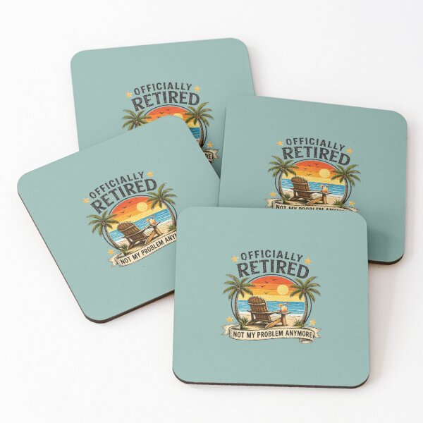 Item preview, Officially Retired Not My Problem Anymore Funny Retirement Beach Sunset designed and sold by bosamji.