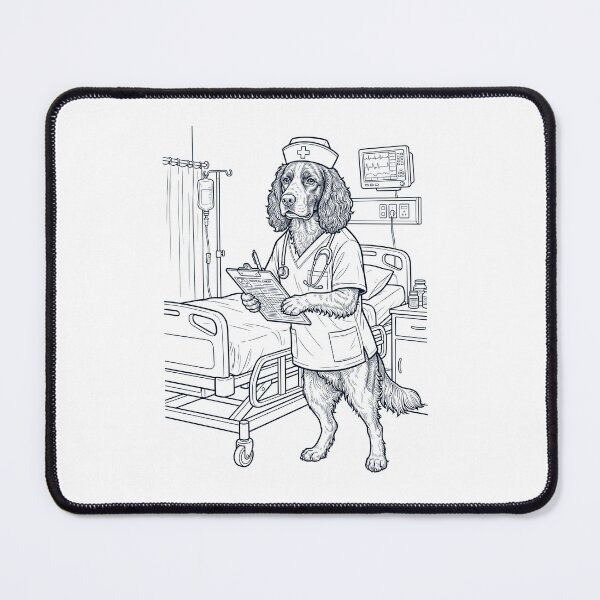 Item preview, Vintage English Springer Spaniel Nurse Dog Dad Mom Lover designed and sold by TerryConnells.