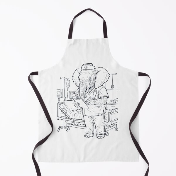 Item preview, Vintage Elephant Nurse Animal Lover designed and sold by TerryConnells.