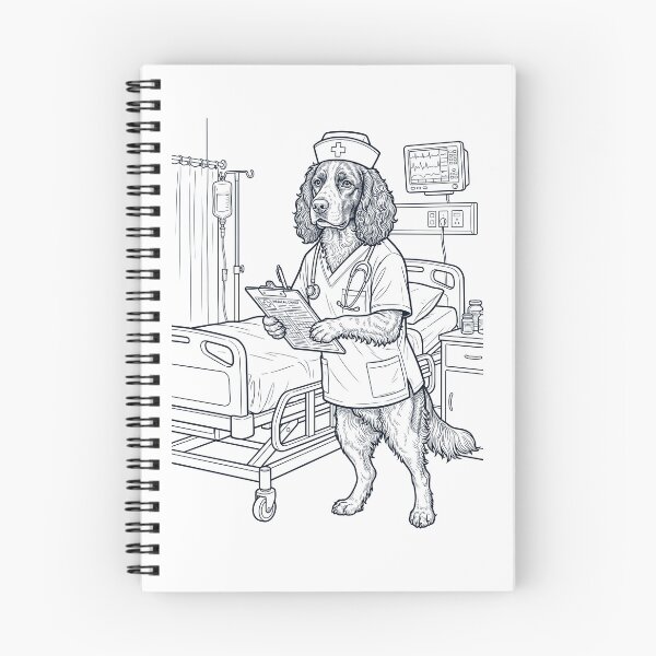 Item preview, Vintage English Springer Spaniel Nurse Dog Dad Mom Lover designed and sold by TerryConnells.