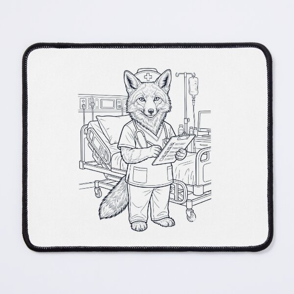 Item preview, Vintage Fox Nurse Animal Lover designed and sold by TerryConnells.