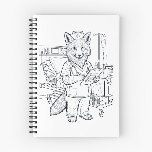 Item preview, Vintage Fox Nurse Animal Lover designed and sold by TerryConnells.