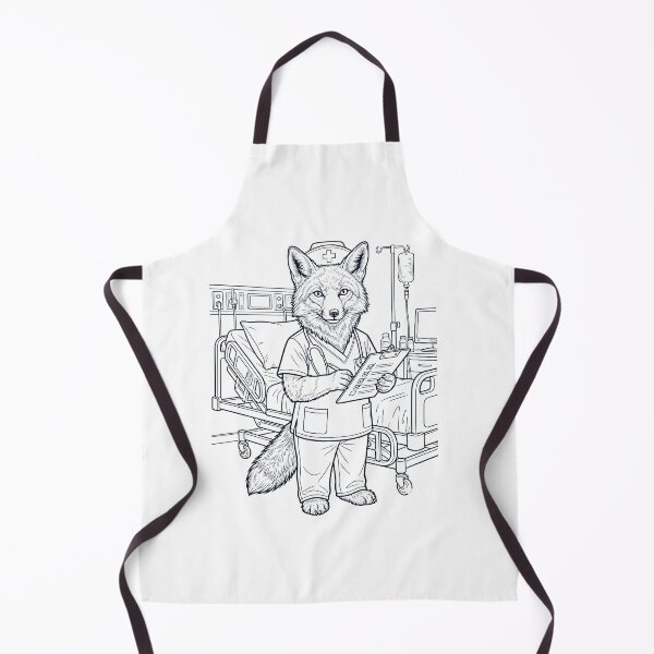 Item preview, Vintage Fox Nurse Animal Lover designed and sold by TerryConnells.