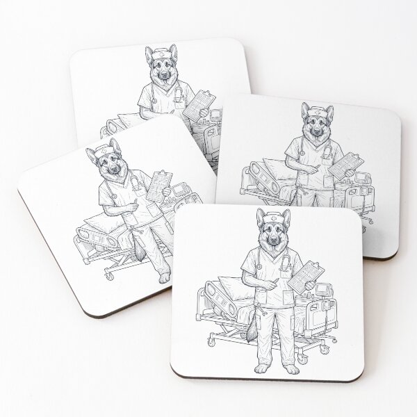 Item preview, Vintage German Shepherd Nurse Dog Dad Mom Lover designed and sold by TerryConnells.