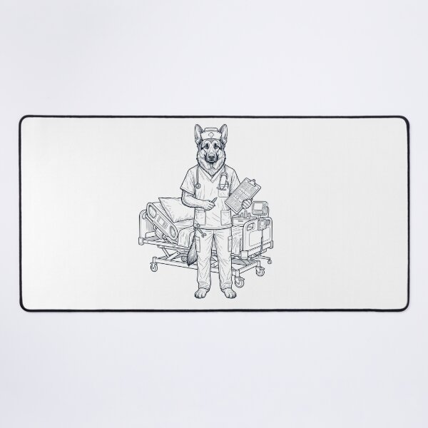 Item preview, Vintage German Shepherd Nurse Dog Dad Mom Lover designed and sold by TerryConnells.
