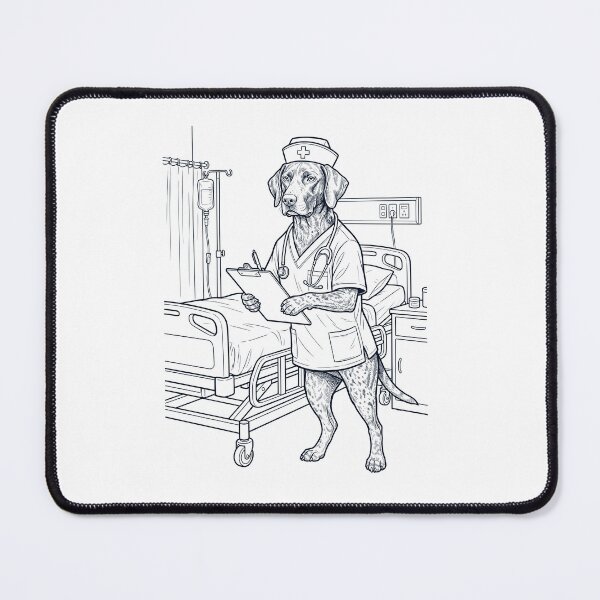 Item preview, Vintage German Shorthaired Pointer Nurse Dog Dad Mom Lover designed and sold by TerryConnells.