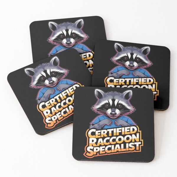 Item preview, Certified Raccoon Specialist Funny Design designed and sold by Littermin.