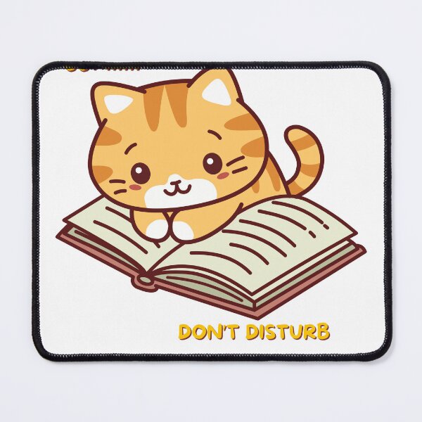 Item preview, Shhh… Cat Reading Please Don’t Disturb designed and sold by AARA DESIGNS.