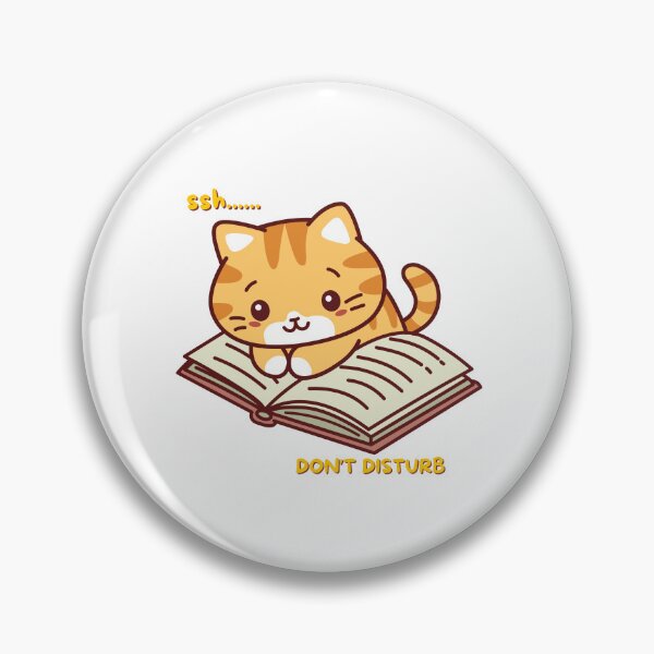 Item preview, Shhh… Cat Reading Please Don’t Disturb designed and sold by AARA DESIGNS.