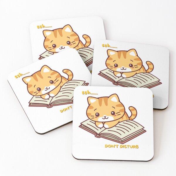Item preview, Shhh… Cat Reading Please Don’t Disturb designed and sold by AARA DESIGNS.
