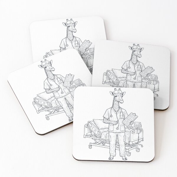 Item preview, Vintage Giraffe Nurse Animal Lover designed and sold by TerryConnells.