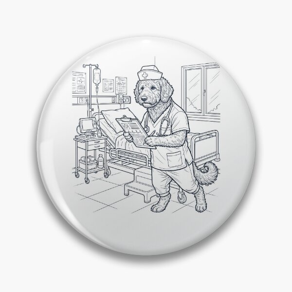 Item preview, Vintage Goldendoodle Nurse Dog Dad Mom Lover designed and sold by TerryConnells.