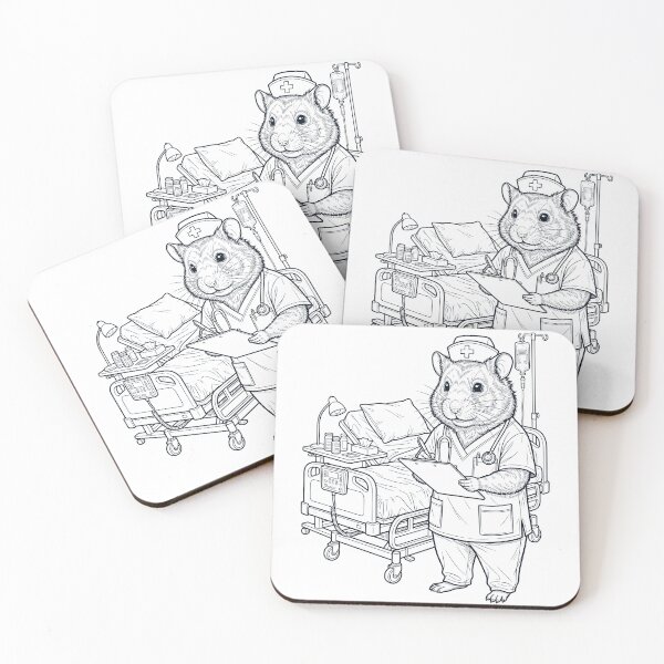 Item preview, Vintage Hamster Nurse Animal Lover designed and sold by TerryConnells.