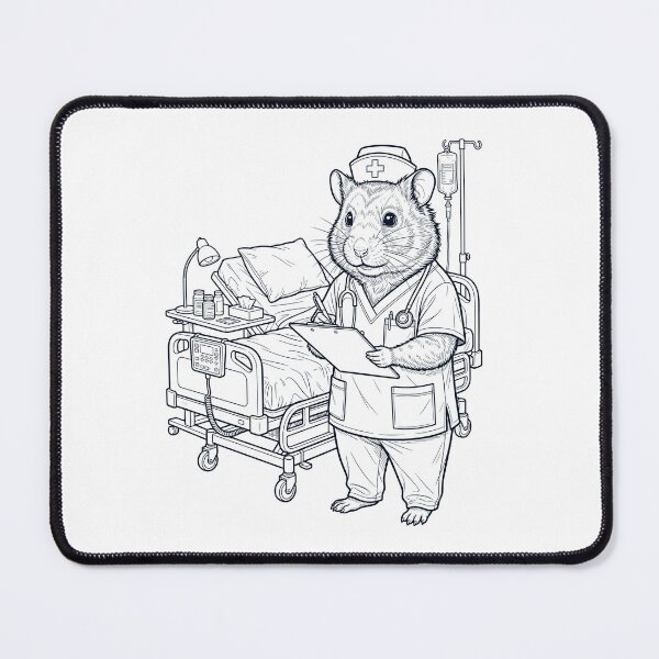 Item preview, Vintage Hamster Nurse Animal Lover designed and sold by TerryConnells.