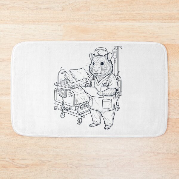 Item preview, Vintage Hamster Nurse Animal Lover designed and sold by TerryConnells.