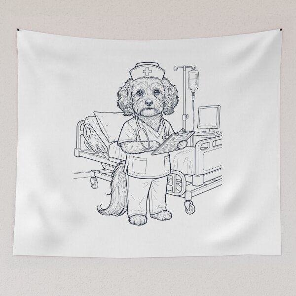Item preview, Vintage Havanese Nurse Dog Dad Mom Lover designed and sold by TerryConnells.
