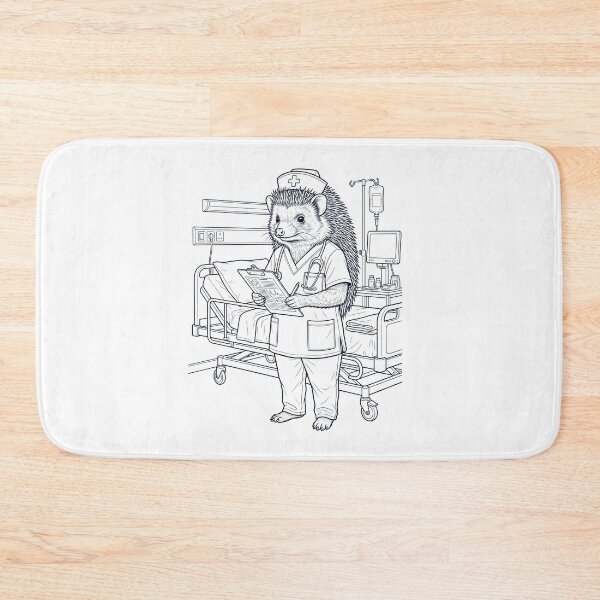 Item preview, Vintage Hedgehog Nurse Animal Lover designed and sold by TerryConnells.