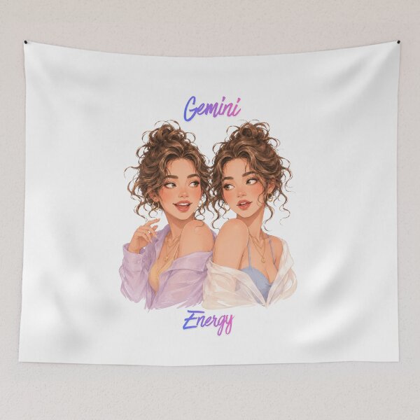 Item preview, Gemini Energy Zodiac Astrological Aesthetic Girls designed and sold by Marcelina28.