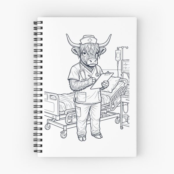 Item preview, Vintage Highland Cow Nurse Animal Lover designed and sold by TerryConnells.