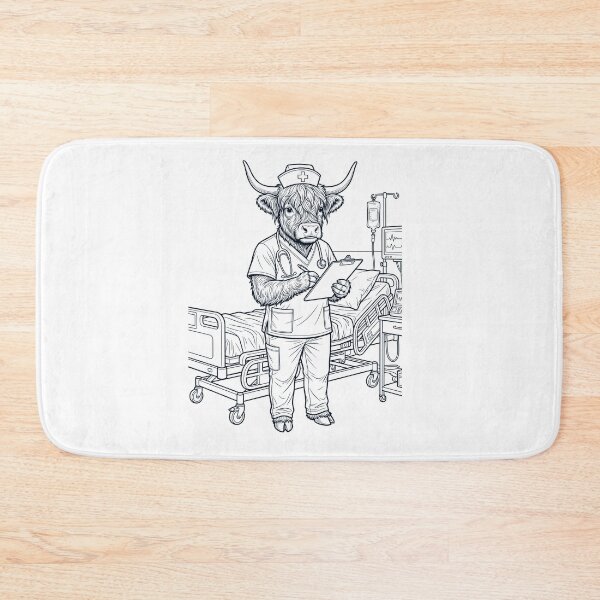 Item preview, Vintage Highland Cow Nurse Animal Lover designed and sold by TerryConnells.