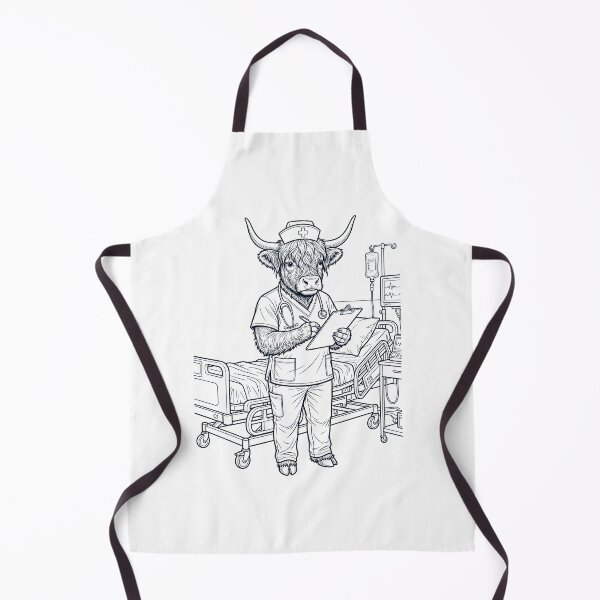 Item preview, Vintage Highland Cow Nurse Animal Lover designed and sold by TerryConnells.