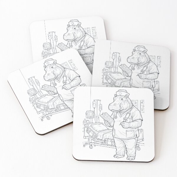 Item preview, Vintage Hippo Nurse Animal Lover designed and sold by TerryConnells.