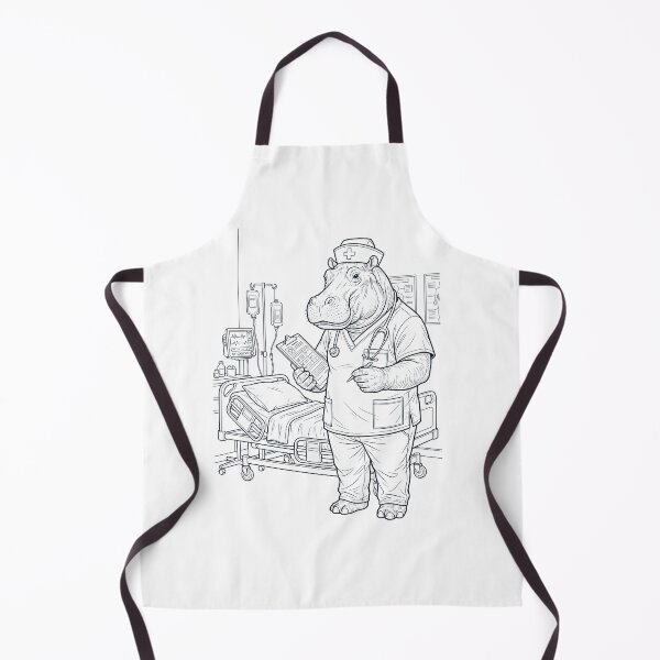 Item preview, Vintage Hippo Nurse Animal Lover designed and sold by TerryConnells.
