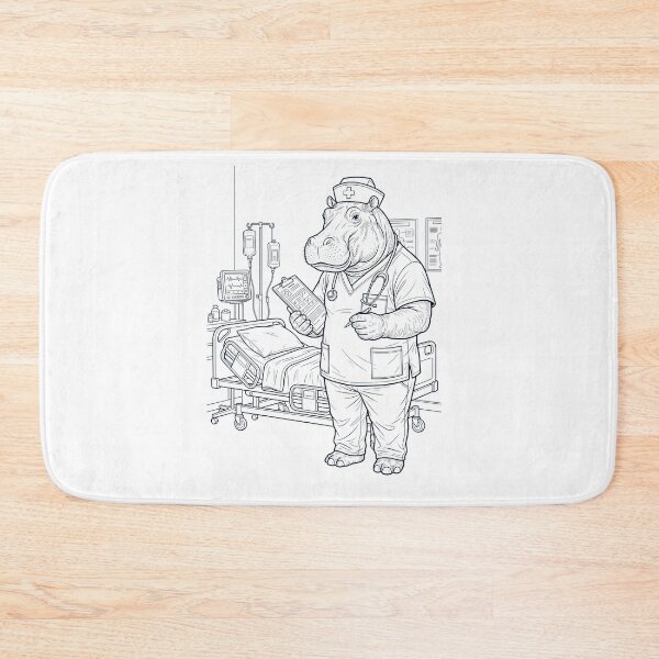 Item preview, Vintage Hippo Nurse Animal Lover designed and sold by TerryConnells.