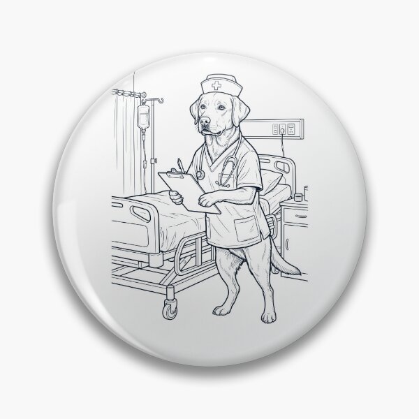 Item preview, Vintage Labrador Retriever Nurse Dog Dad Mom Lover designed and sold by TerryConnells.