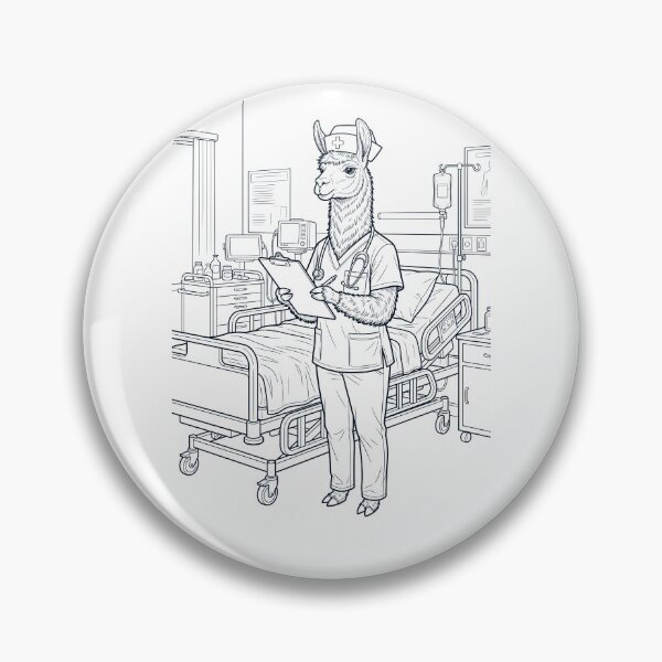 Item preview, Vintage Llama Nurse Animal Lover designed and sold by TerryConnells.