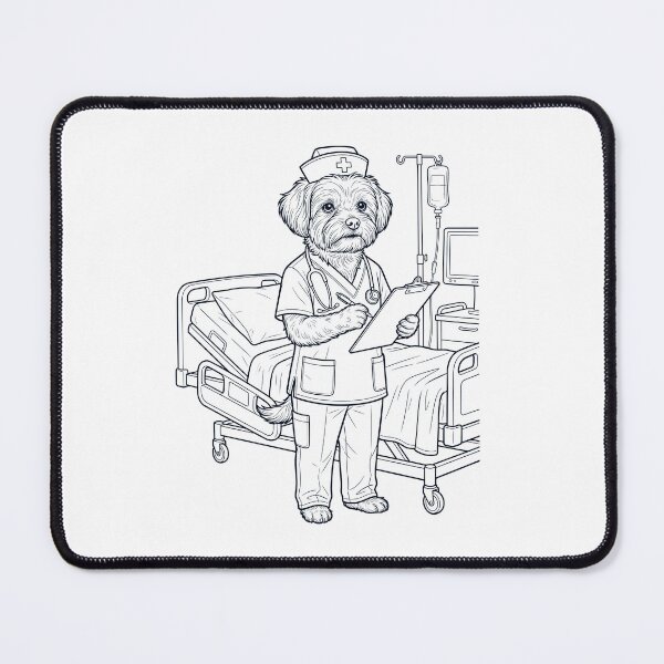 Item preview, Vintage Maltese Nurse Dog Dad Mom Lover designed and sold by TerryConnells.