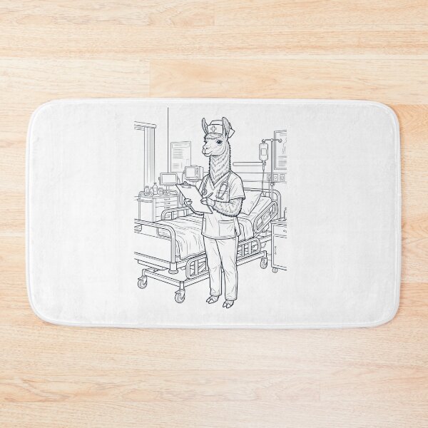Item preview, Vintage Llama Nurse Animal Lover designed and sold by TerryConnells.