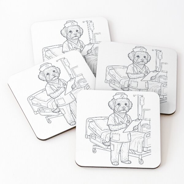 Item preview, Vintage Maltese Nurse Dog Dad Mom Lover designed and sold by TerryConnells.