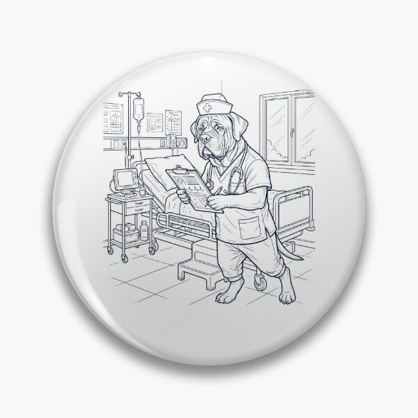 Item preview, Vintage Mastiff Nurse Dog Dad Mom Lover designed and sold by TerryConnells.