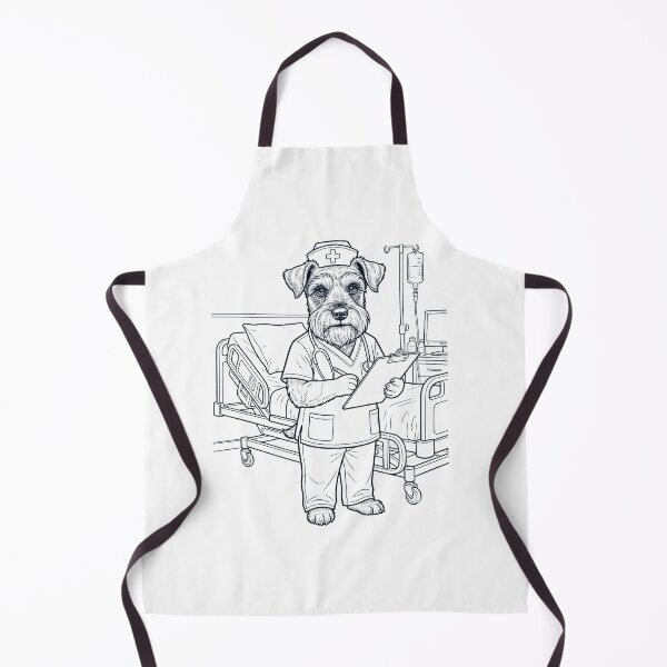 Item preview, Vintage Miniature Schnauzer Nurse Dog Dad Mom Lover designed and sold by TerryConnells.