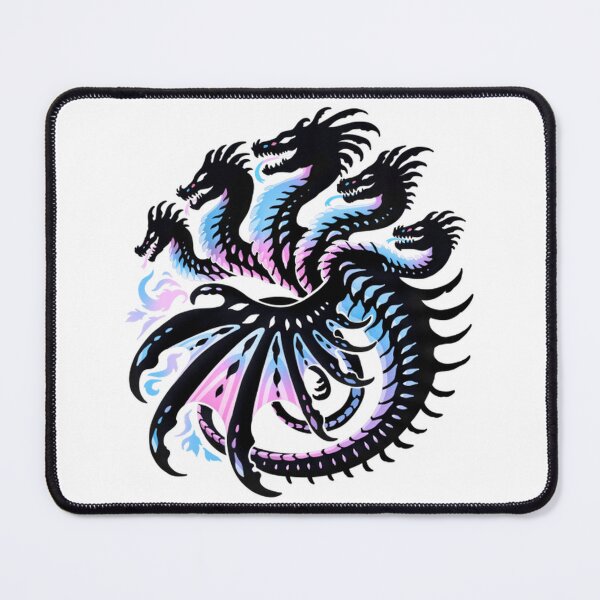 Item preview, Trans Pride Colors Multi Headed Hydra Art designed and sold by BOGirlartcraft.