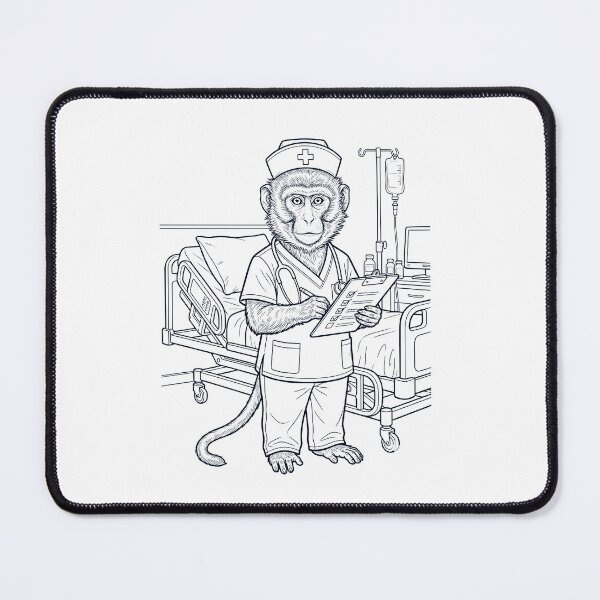 Item preview, Vintage Monkey Nurse Animal Lover designed and sold by TerryConnells.