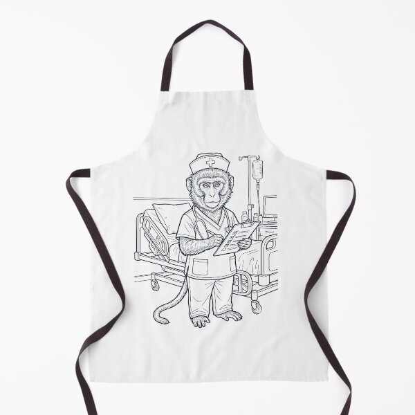 Item preview, Vintage Monkey Nurse Animal Lover designed and sold by TerryConnells.