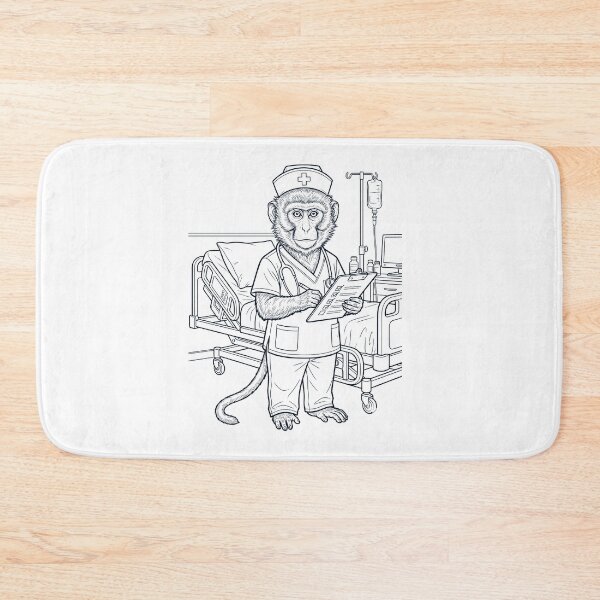 Item preview, Vintage Monkey Nurse Animal Lover designed and sold by TerryConnells.