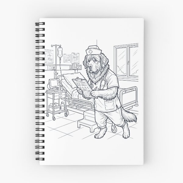 Item preview, Vintage Newfoundland Nurse Dog Dad Mom Lover designed and sold by TerryConnells.